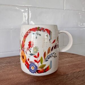 Anthropologie Petal Palette MONOGRAM
"C" 14oz Floral Mug Starla M. Halfmann